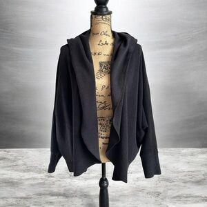 Vox Populi Black Hooded Cardigan Jacket